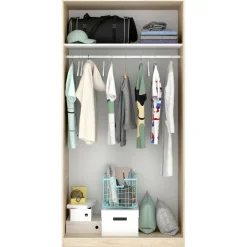 Guardaroba 2 ante rovere 100x204h cm - Abigale
