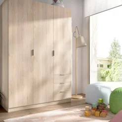 Guardaroba 3 ante rovere 121x184h cm - Astru