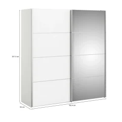 Guardaroba ante scorrevoli bianco 182x201h cm - Armento