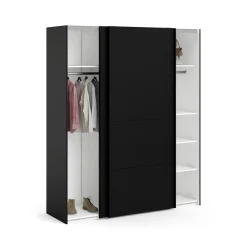 Guardaroba 2 ante scorrevoli nero 182x220h cm - Badesse