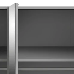 Guardaroba con anta specchio bianco lucido 147x218h cm - Megi
