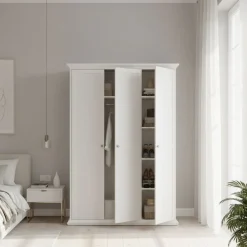 Guardaroba con appendiabiti bianco 147x200h cm - Gener