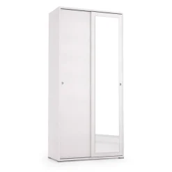 Guardaroba con appendiabiti bianco 90x202h cm - Kompasu