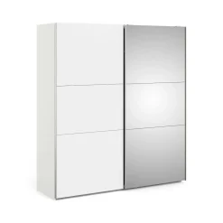 Guardaroba con appendiabiti bianco e grigio 195x220h cm - Andretta