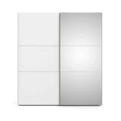 Guardaroba con appendiabiti bianco e grigio 195x220h cm - Andretta