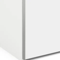 Guardaroba con appendiabiti bianco e grigio 195x220h cm - Andretta