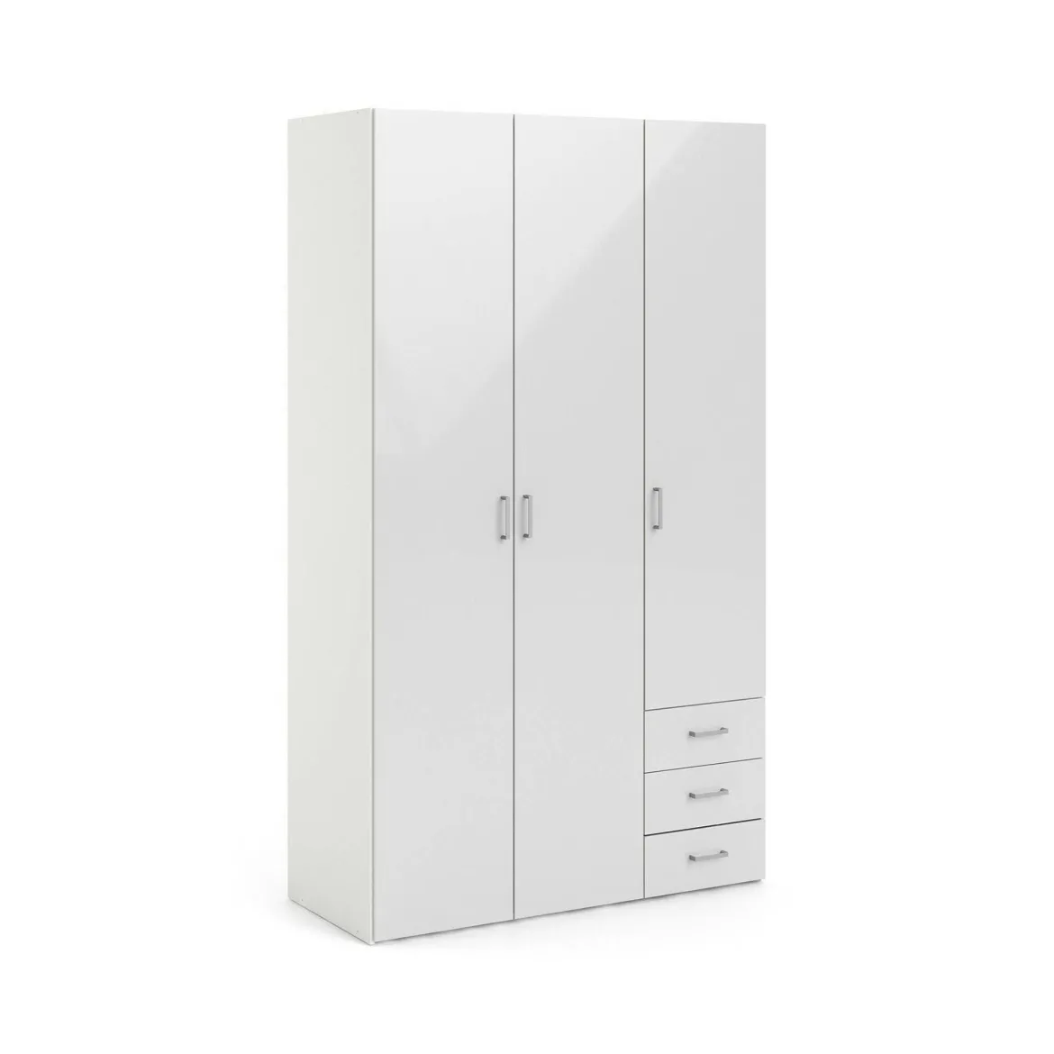Guardaroba con appendiabiti bianco lucido 147x218h cm - Ernesto