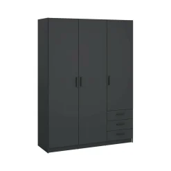 Guardaroba con appendiabiti grigio 147x200h cm - Simeon