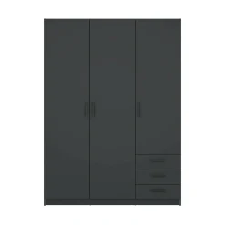 Guardaroba con appendiabiti grigio 147x200h cm - Simeon
