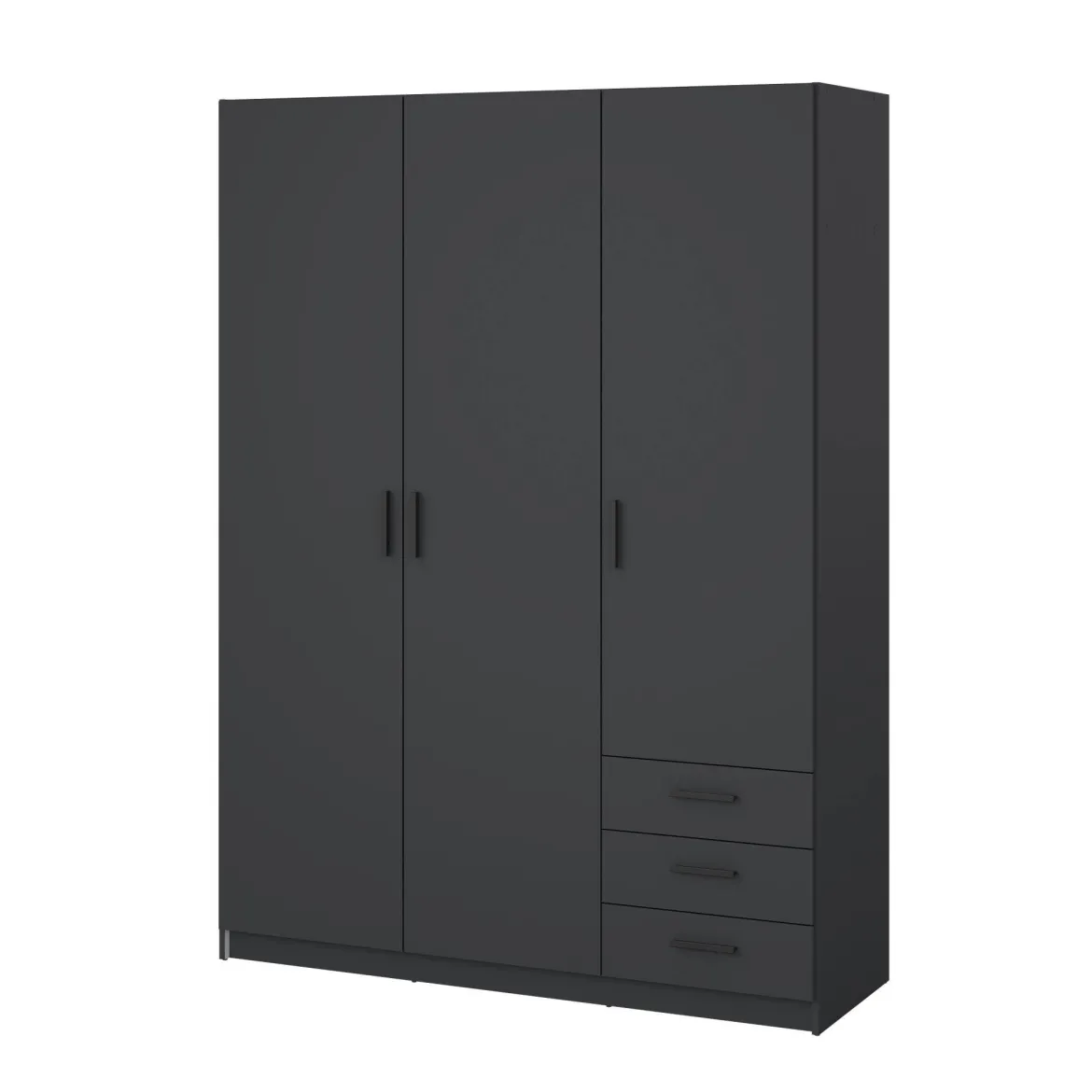 Guardaroba con appendiabiti grigio 147x200h cm - Simeon