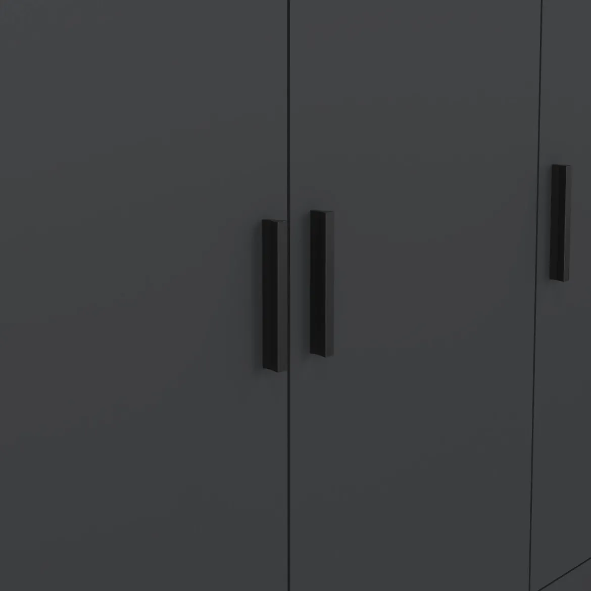 Guardaroba con appendiabiti grigio 147x200h cm - Simeon