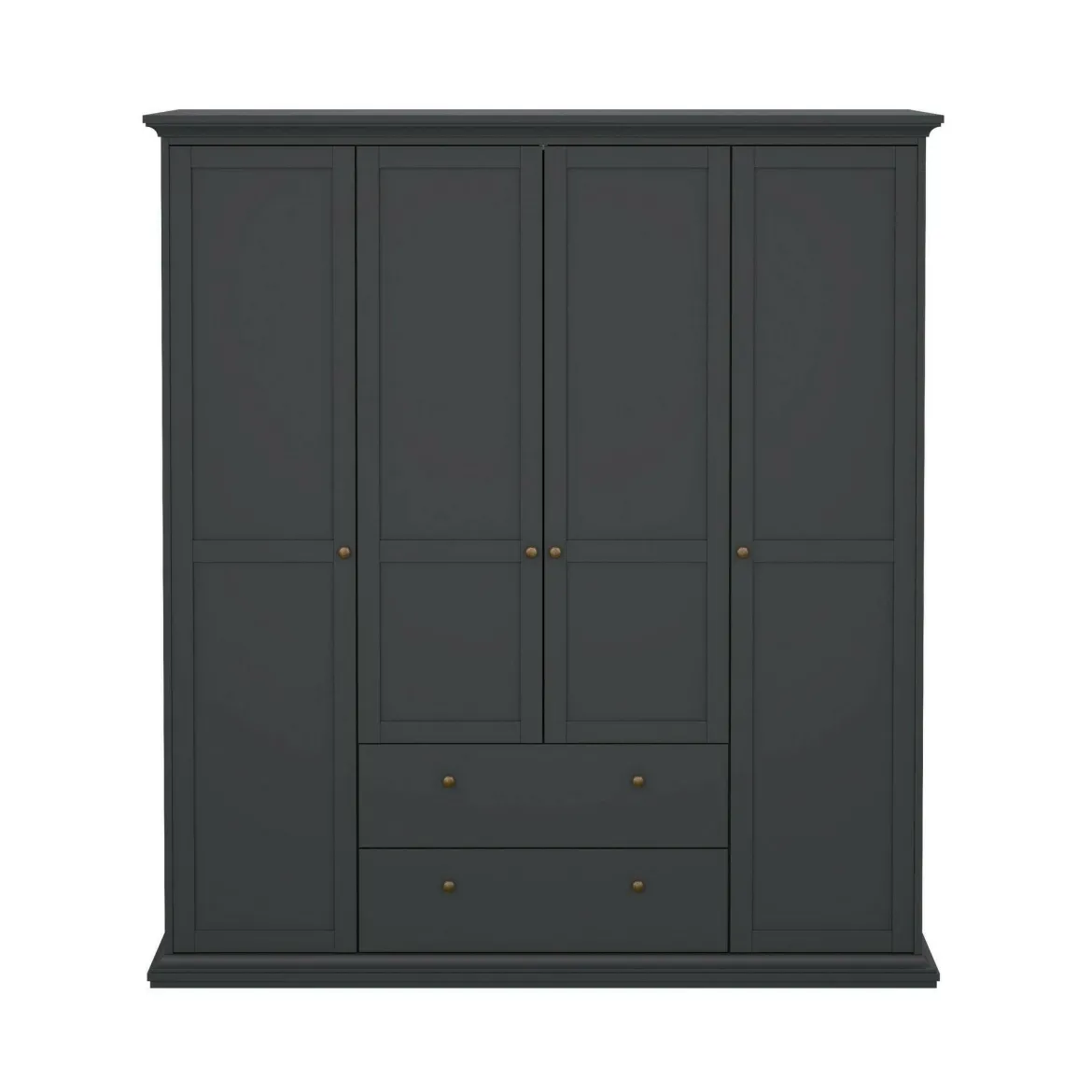 Guardaroba con appendiabiti grigio 181x200h cm - Amarena