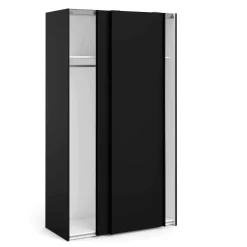 Guardaroba con appendiabiti nero 122x220h cm - Adria