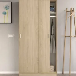 Guardaroba con appendiabiti rovere 121x180h cm - Astuzzia