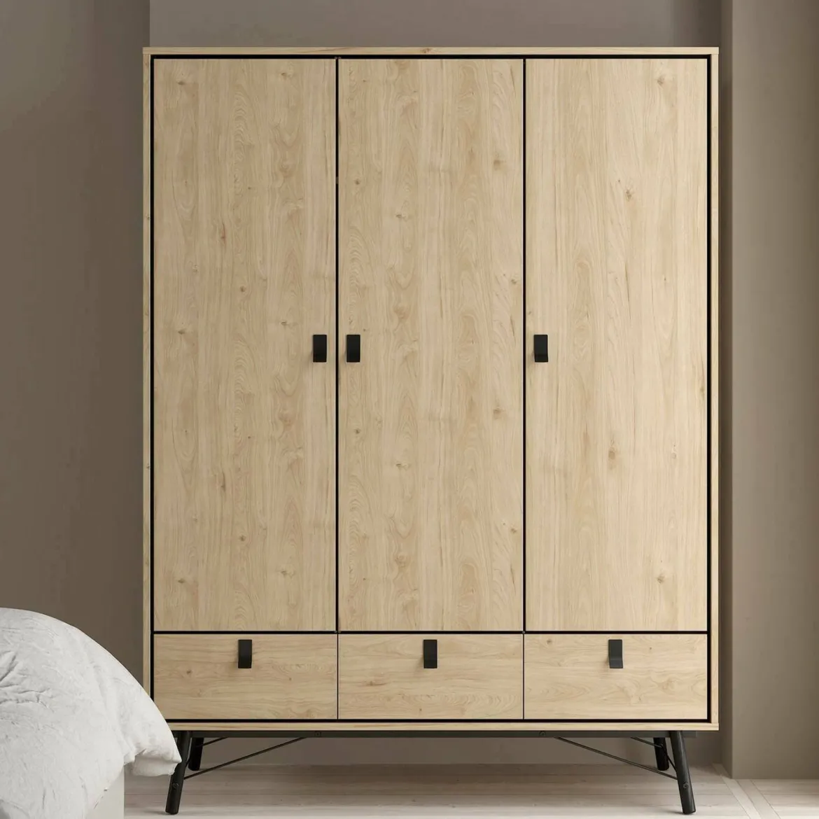 Guardaroba con appendiabiti rovere 150x200h cm - Zerbo