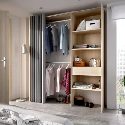 Guardaroba con appendiabiti rovere 160x205h cm - Arim