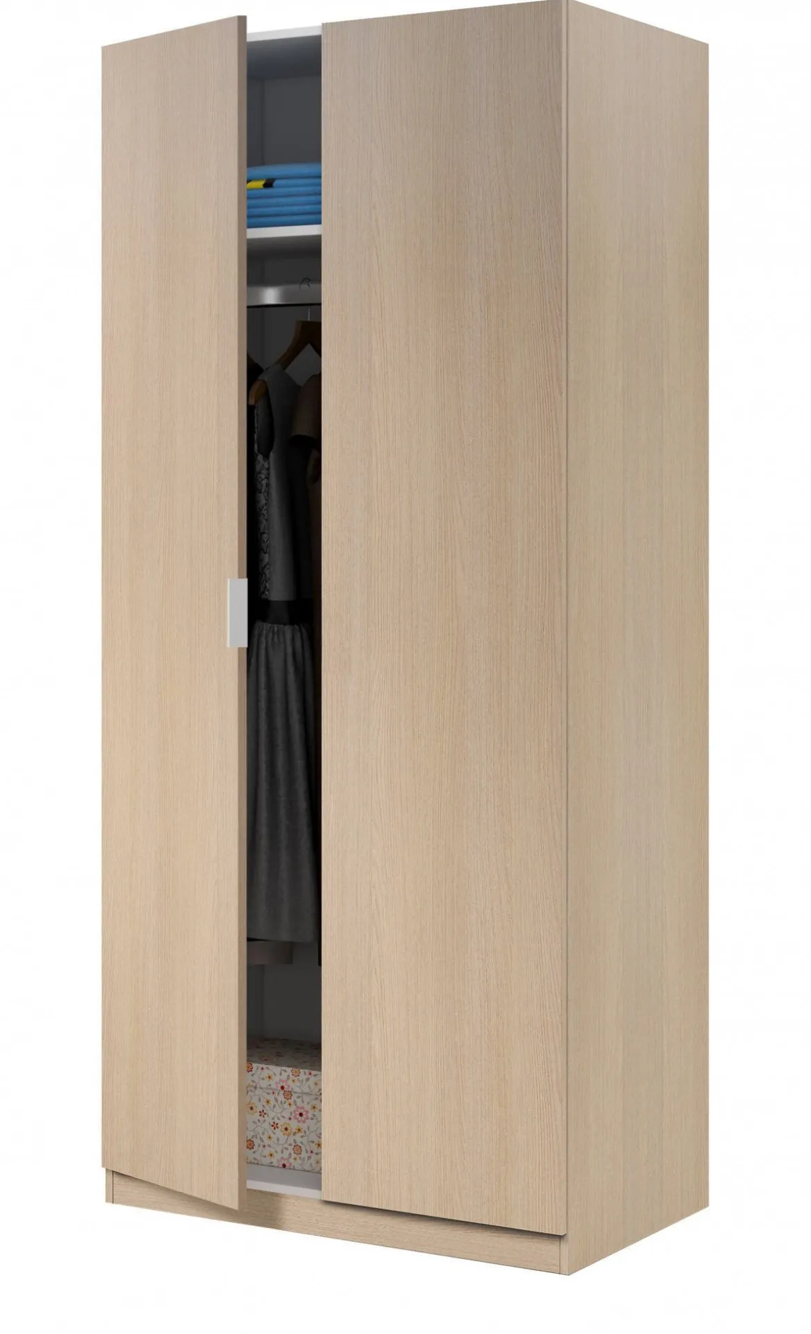 Guardaroba con appendiabiti rovere 82x180h cm - Avik