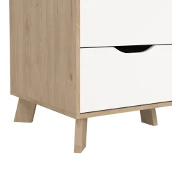 Guardaroba con appendiabiti rovere e bianco 147x201h cm - Pyarr