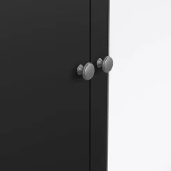 Guardaroba con cassetti nero 150x199h cm - Rufina