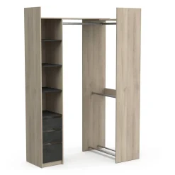 Guardaroba con cassetti rovere 199x218h cm - Battuda