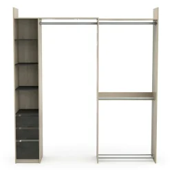 Guardaroba con cassetti rovere 199x218h cm - Battuda