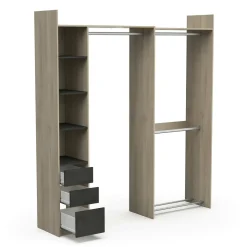 Guardaroba con cassetti rovere 199x218h cm - Battuda