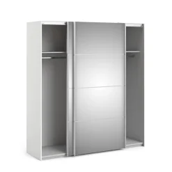 Guardaroba con specchio bianco 182x201h cm - Bema