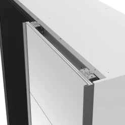 Guardaroba con specchio bianco e nero 182x220h cm - Taxus