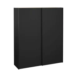 Guardaroba con specchio nero 182x220h cm - Taxus