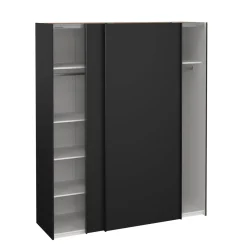 Guardaroba con specchio nero 182x220h cm - Taxus