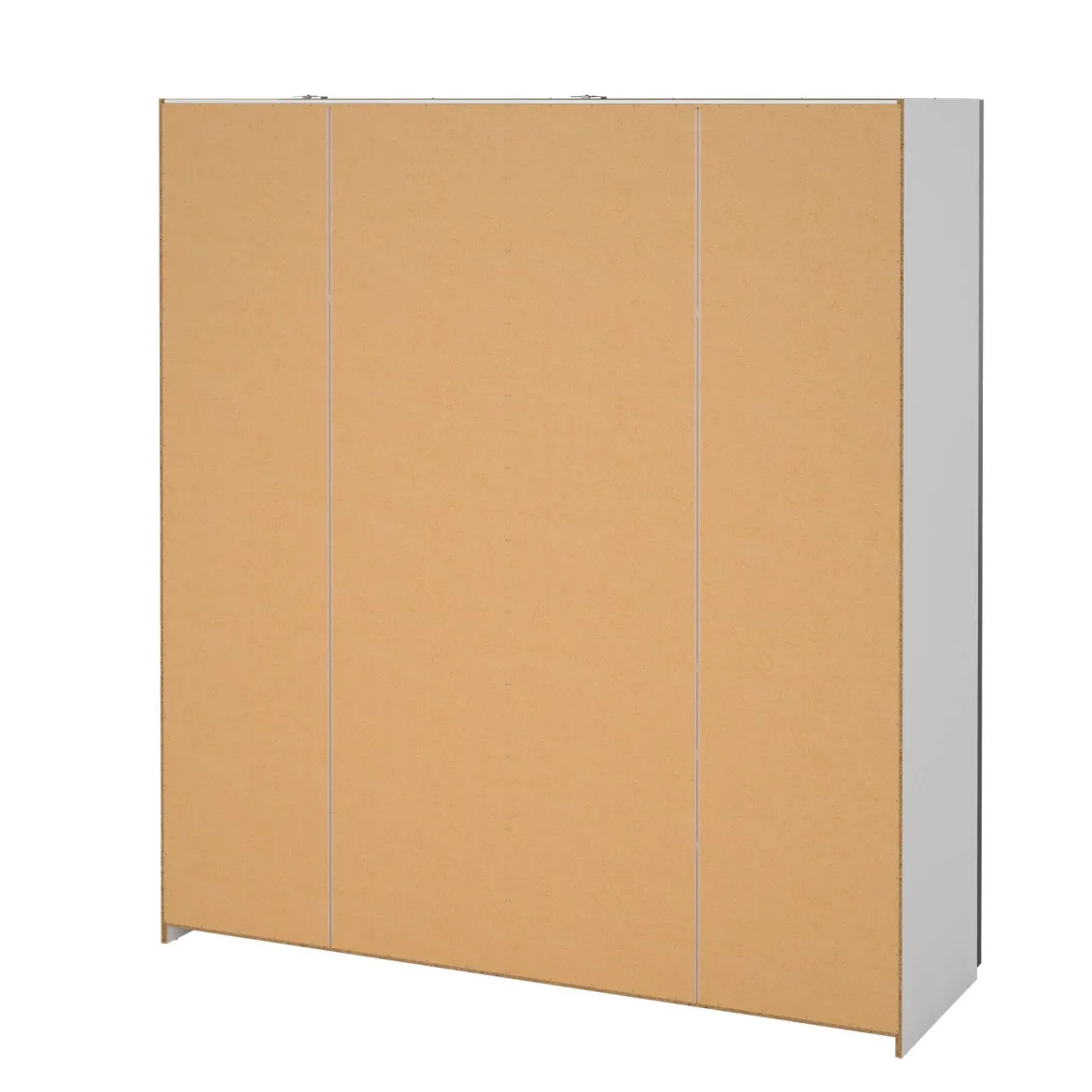 Guardaroba con specchio quercia e bianco lucido 181x200h cm - Astrolabio