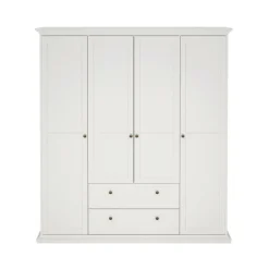 Guardaroba grande 4 ante bianco 195x200h cm - Presidenti