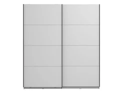 Guardaroba Grande Bianco Opaco 2 Ripiani Appendiabiti 195x218h cm, 2 Ante - Cariano