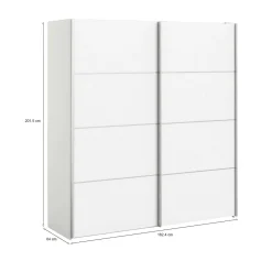 Guardaroba grande bianco 182x201h cm - Attilio