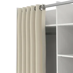 Guardaroba grande classico bianco e cemento 179x202h cm - Amico