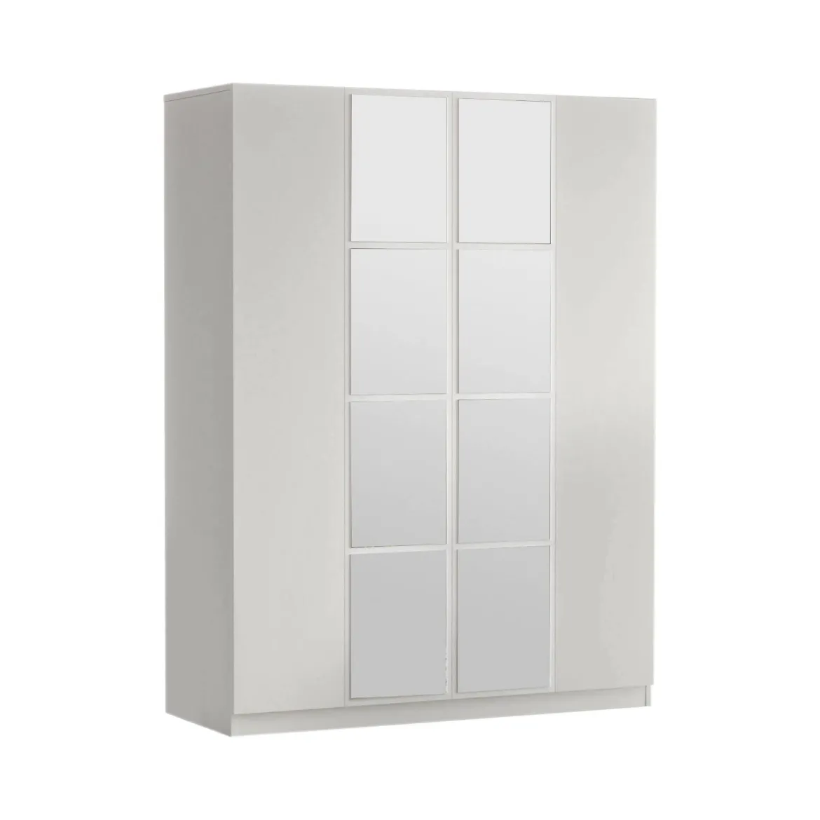 Guardaroba grande con appendiabiti bianco 138x183h cm - Phet