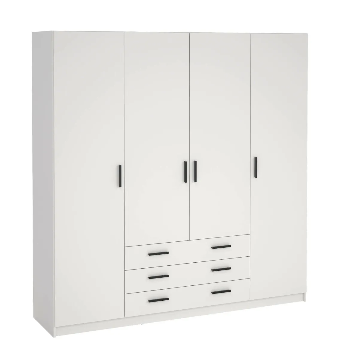 Guardaroba grande con appendiabiti bianco 195x200h cm - Epipola