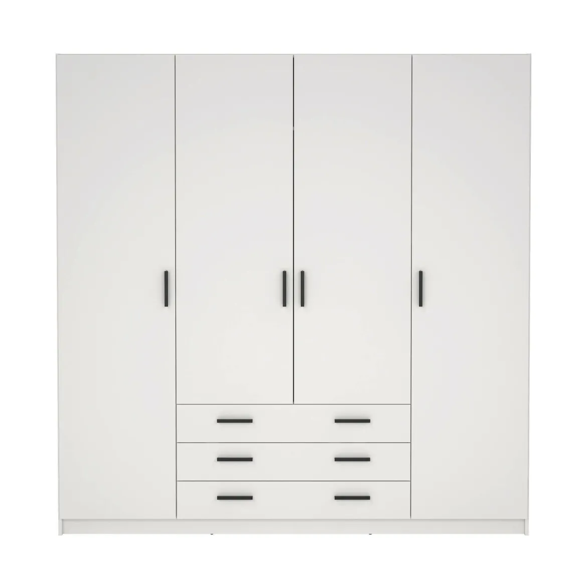 Guardaroba grande con appendiabiti bianco 195x200h cm - Epipola