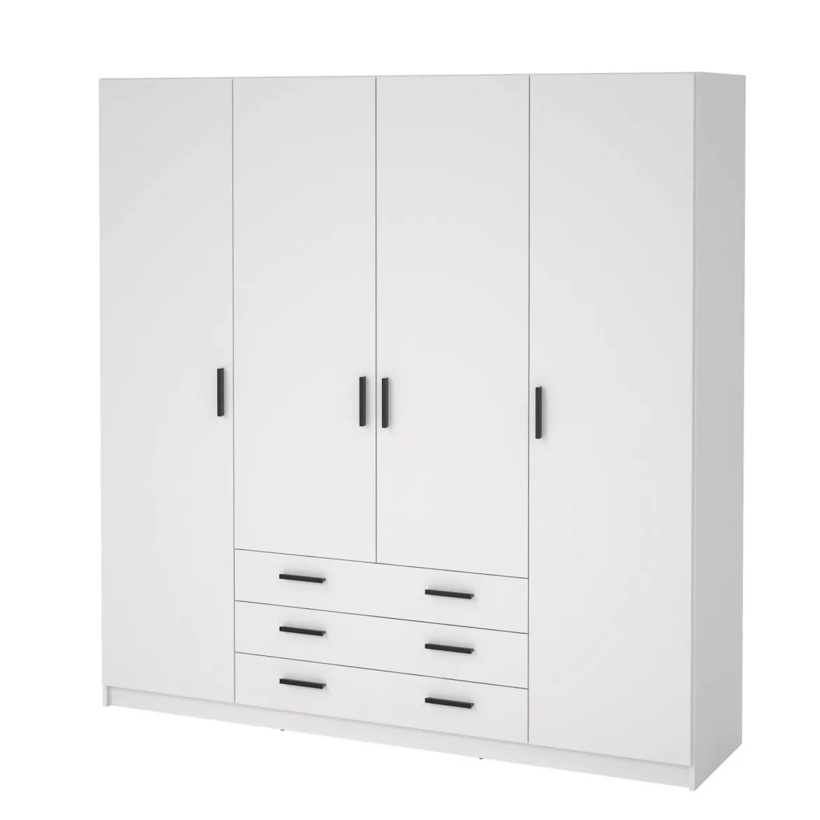 Guardaroba grande con appendiabiti bianco 195x200h cm - Epipola