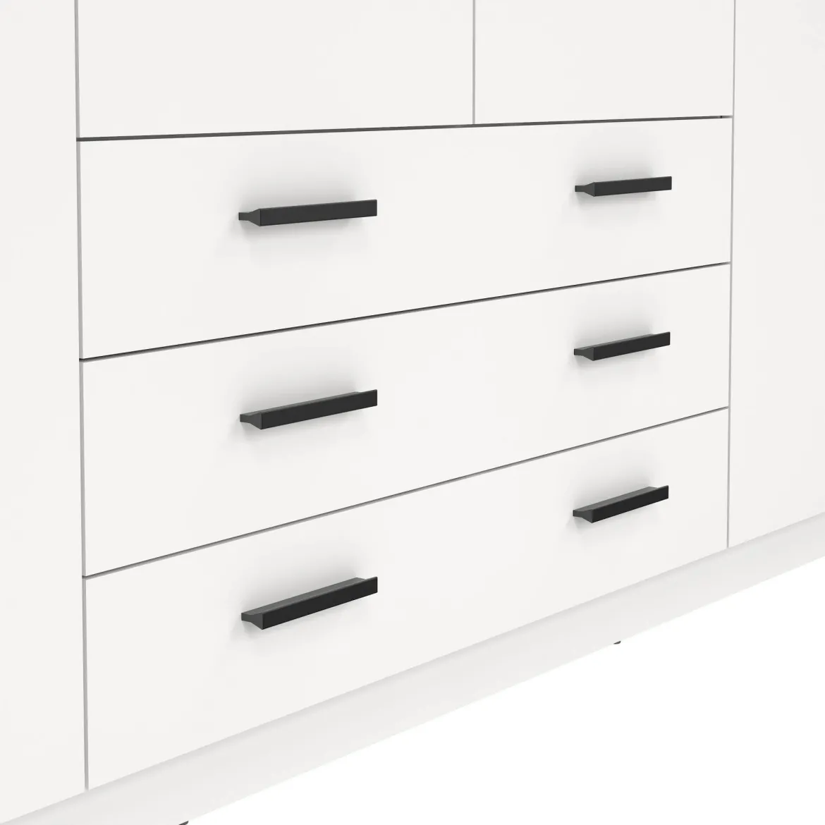 Guardaroba grande con appendiabiti bianco 195x200h cm - Epipola