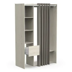 Guardaroba grande con appendiabiti rovere 119x183h cm - Elettori