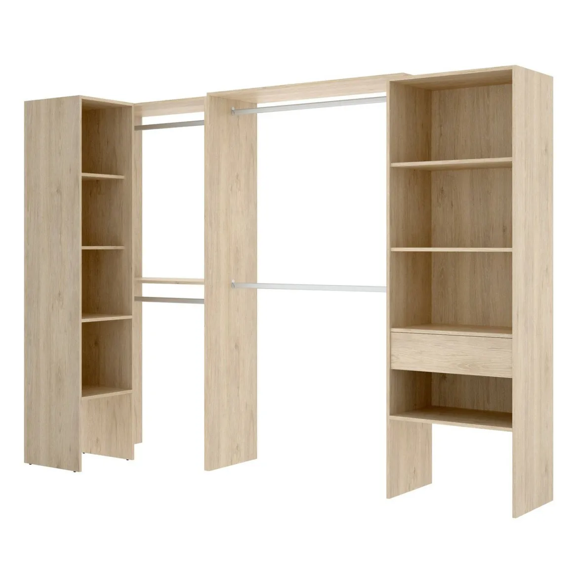 Guardaroba grande con appendiabiti rovere 79x185h cm - Arpagone