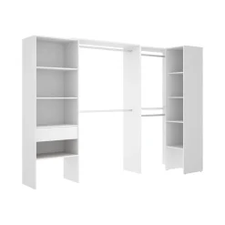 Guardaroba grande con ripiani regolabili rovere 180x205h cm - Olaf