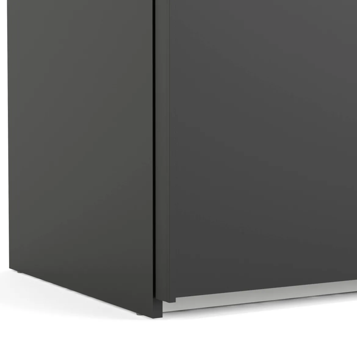Guardaroba grande con specchio nero 242x220h cm - Catalina