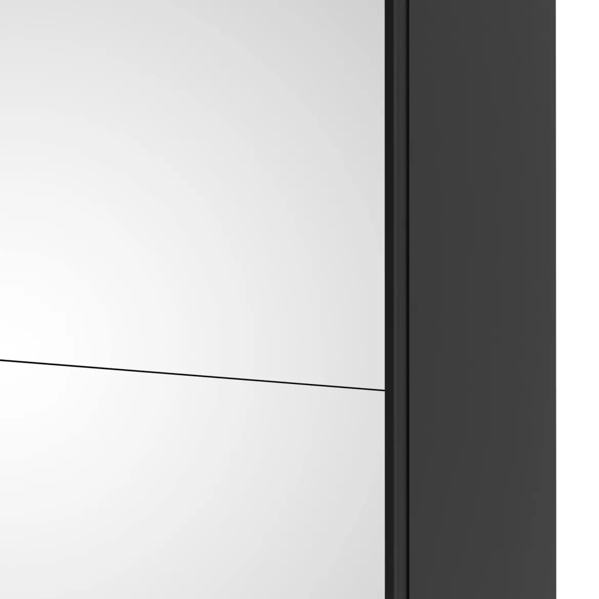 Guardaroba grande con specchio nero 242x220h cm - Catalina