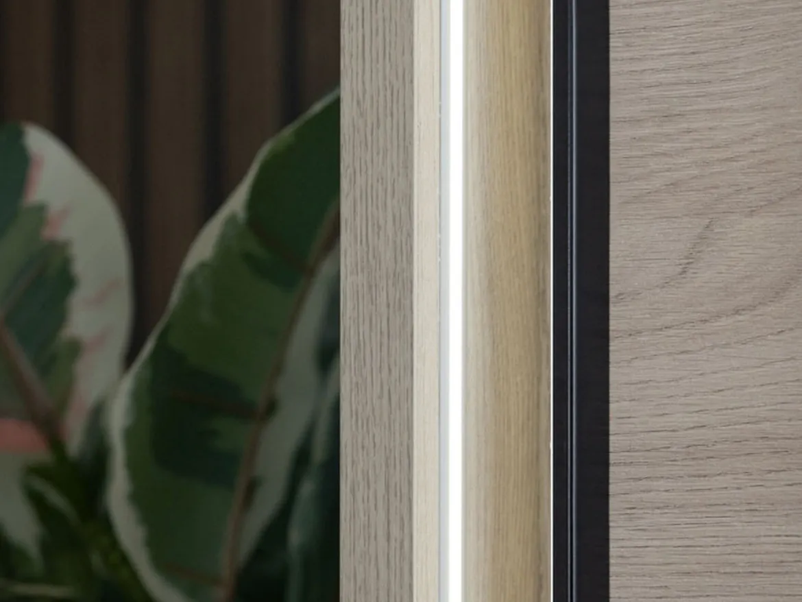 Guardaroba Grande Marrone Rovere Nero Appendiabiti 2 Ripiani 220x217.5h cm, 4 Vani - Palestro