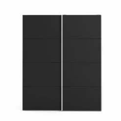 Guardaroba in legno bianco e nero 182x220h cm - Paeng
