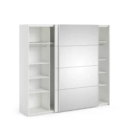 Guardaroba in legno bianco lucido 77x200h cm - Apollina