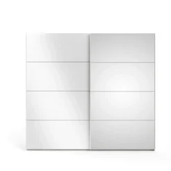 Guardaroba in legno bianco lucido 77x200h cm - Apollina