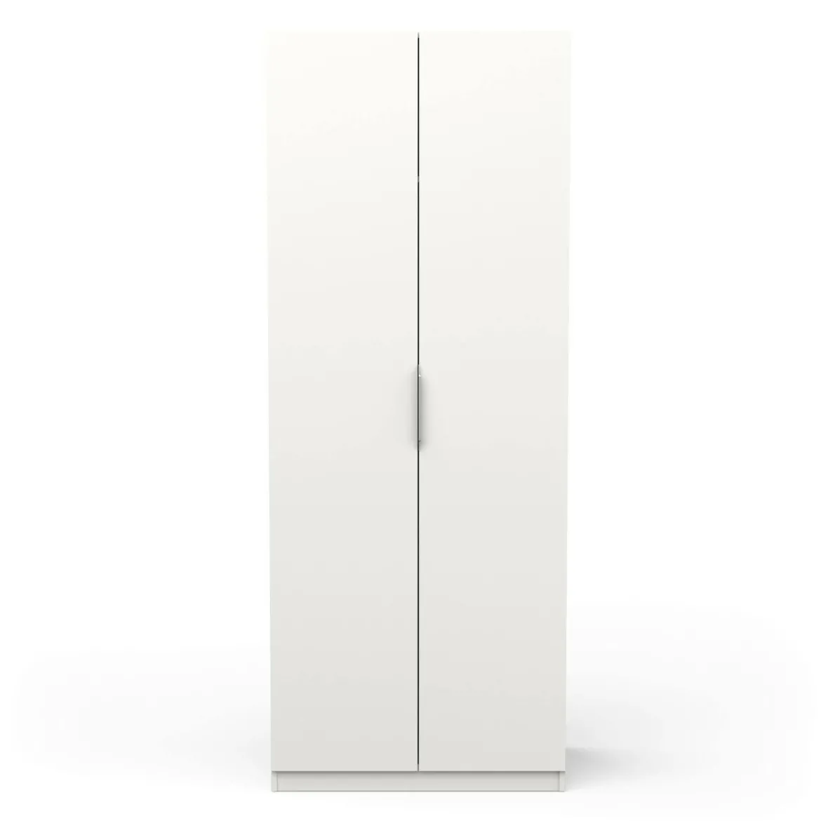 Guardaroba in legno bianco opaco 79x203h cm - Fioretta